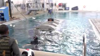 US Navy Aircrew Training Pensacola Helicopter Dunker [upl. by Ntsud]