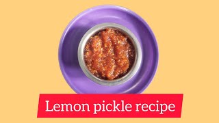 Lemon pickle recipe  lemon pickle  nam mane tatte tindi [upl. by Teresa]