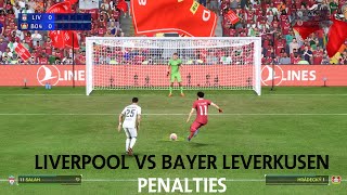 LIVERPOOL VS BAYER LEVERKUSEN PENALTIES UCL EAFC24 GAMEPLAY [upl. by Burnham27]