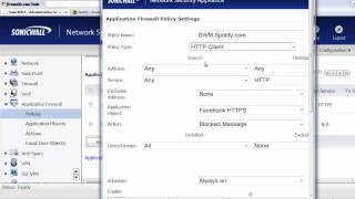 Using a SonicWALL to Bandwidth Limit Spotifycom [upl. by Tlaw40]