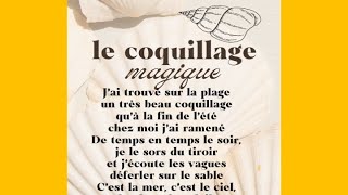 Le coquillage magique chanson avec les paroles [upl. by Noed]