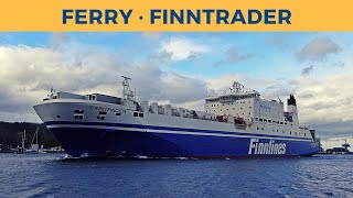 Arrival of ferry FINNTRADER Travemünde Finnlines [upl. by Einohpets989]