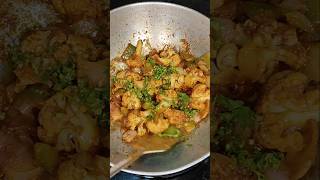 Easy lunch recipe without souce gobhi chilli phoolgobhi fry viral recipe new recipe trending [upl. by Teillo810]