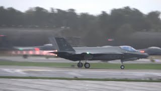 🇺🇸 F35A Launches  on A Dull Grey Morning  Lakenheath  091024 [upl. by Levin]