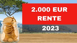 Rentenerhöhung 2023 💥 EXTREM so viel Steuer zahlen Sie nun auf 2000 Euro Rente 💥 [upl. by Haldan]