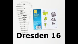 Dresden Plate with 16 sections [upl. by Akinirt]