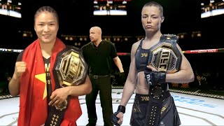 UFC：Rose Namajunas challenged Zhang Weili again As a result Rose Namajunas was beaten and bled [upl. by Chimene]