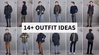 14 Layering Outfit Ideas for Men  Smart Casual Fall Winter Outfits [upl. by Ludewig]