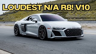 AUDI R8 AFD F1 TITANIUM EXHAUST  EXHAUST SOUND CLIP 4K [upl. by Eanyl82]