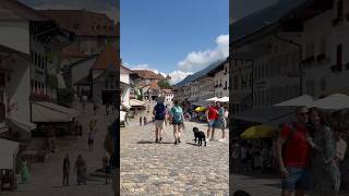 A medieval small town Gruyères in the canton of Fribourg Switzerlan🇨🇭fyp Switzerland Fribourg [upl. by Aylmar]