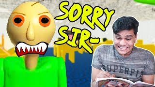 Sabse Darawana Teacher  Baldi Basics Horror Game Scary Reactions [upl. by Piefer]