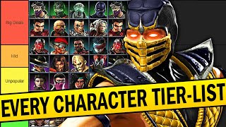 Ranking EVERY Mortal Kombat Character Ever Made [upl. by Nirol]