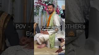 Brothers Engagement 💍🙈lovemarriage love trending shorts viral brotherwedding dance groom [upl. by Nereus]