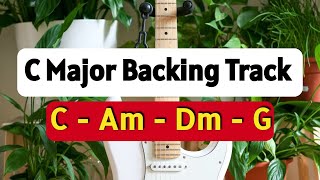 C Major Rock Backing Track  80 BPM  Jam Along And Rock On  Guitar Backing Track  Newage Rhythm [upl. by Linea]