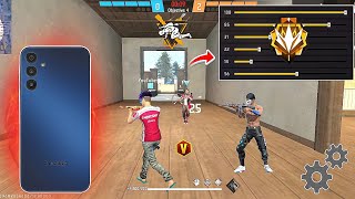 Samsung Galaxy A15 5G Free Fire Headshot Sensitivity⚡Settings  New samsung a15 5g free fire test 📲 [upl. by Oneal96]