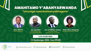 🔴 LIVE Amahitamo y’Abanyarwanda Umurage nyambukiranyabiragano [upl. by Stock]