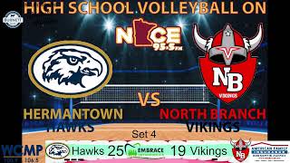 Section 7AAA Volleyball Championship Hermantown vs North Branch [upl. by Conway]