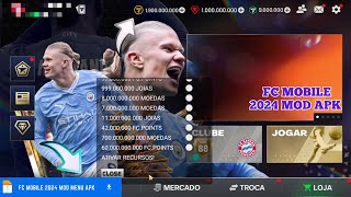 Como Ter Dinheiro Infinito no FC mobile 2024  Novo Apkmod fc 24 [upl. by Oijimer]