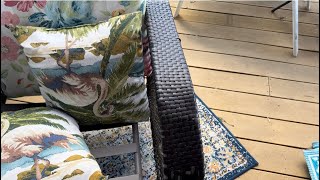 Repairing my rattan patio furniture [upl. by Enuj741]