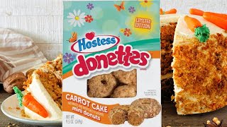 Hostess Carrot Cake Donettes Tasting [upl. by Gilly745]