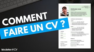 COMMENT FAIRE UN CV ✔  Créer un bon CV pas à pas 👌 [upl. by Names233]