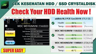 Cara Cek Kesehatan SSD atau HDD Menggunakan Crystaldiskinfo [upl. by Hnad]