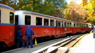 Elromlott mozdony a GyermekvasĂşton  Childrens Railway in Budapest [upl. by Olympium]