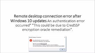 unable to connect to rdp after Windows 10 updates KB4103727 [upl. by Ayoras935]