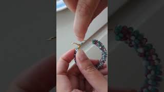 DIY Perlen Ohrringe  Upcycling Kreolen [upl. by Hola898]