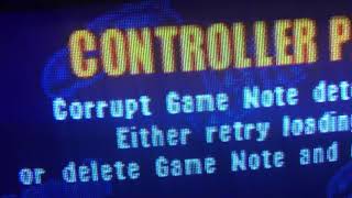 Corrupted Game Pak Error Nintendo 64 [upl. by Oregolac]