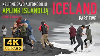 🇮🇸 ICELAND 2024 5 Savo automobiliu aplink Islandiją islandija iceland waves blackbeach 4k [upl. by Heringer20]