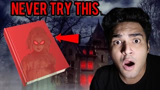 Haunted Red Book Game Challenge At Night  Ankur Kashyap Vlogs [upl. by Levina27]