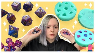 How to make silicone molds  make your own DND dice [upl. by Lidia]