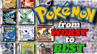 Ranking Every Pokemon Game From WORST to BEST [upl. by Otrebliw349]