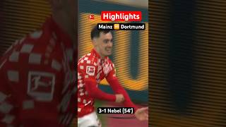 HIGHLIGHTS ⚽️  First Home Win For Mainz • 1 FSV Mainz 05 🆚 Borussia Dortmund • MD10 [upl. by Crescint]