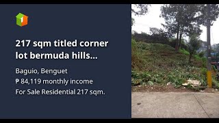 217 sqm titled corner lot bermuda hills subdv [upl. by Ahsienat]