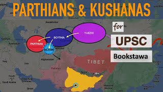 Parthians amp Kushans  Foreign Invasion in India  Ancient History for UPSC [upl. by Pinckney]