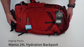 UNBOXINGTRAVEL GEARHIKING ADVENTURE Osprey Manta 24L Hydration Backpack [upl. by Queridas]