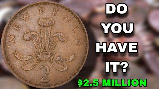 MOST VALUABLE UK TWO PENCE COINS DO NOT SPEND THIS LOCK FOR THIS [upl. by Annibo45]