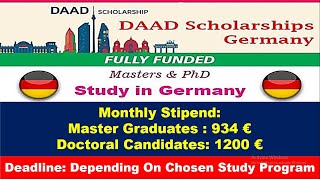 DAAD Scholarship 2024  Fully Funded  How to Apply Step by Step Process  Study in Germany [upl. by Hevak379]