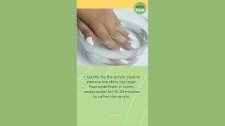 How To Take Off Acrylic Nails Without Acetone [upl. by Cohleen]