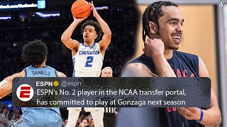 ESPNs No 2 Rated Transfer Is Player For Gonzaga Next Season  202223 Season Highlights [upl. by Latreece529]