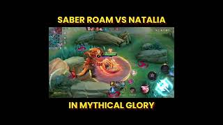 NATALIA ROAM VS SABER ROAM MLBB MobileLegendsBangBang MLBBCreatorParty [upl. by Yerkovich]