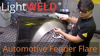 Adding Flare to Car Fender with LightWELD Clean and Weld [upl. by Nolitta]