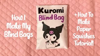 HOW TO MAKE A BLIND BAG  HOW TO MAKE PAPER SQUISHIES easy tutorial  applefrog [upl. by Ymas]