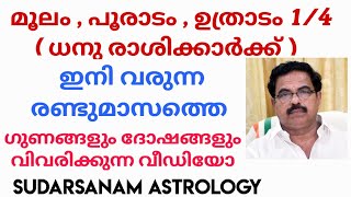 മൂലം പൂരാടം ഉത്രാടം 14 എന്നീ നക്ഷത്രക്കാർക്ക് ഇനി വരുന്ന രണ്ട് മാസത്തിനുള്ളിൽ സംഭവിക്കുന്ന ഫലങ്ങൾ [upl. by Itsyrk767]