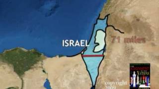 Israels land mass as compared to the countries surrounding it [upl. by Caren280]