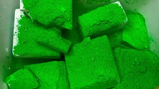 Green pigment over fresh chalk blocks 💚💚 [upl. by Canter]