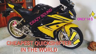 YAMAHA R15 V3  QUICKSHIFTER AND LAUNCH CONTROL  PROLINER EXHAUST [upl. by Fenelia]