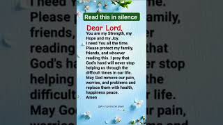 Prayer for today 🙏prayer jesus prayerrequest christianprayer god bible devotional [upl. by Wadlinger]